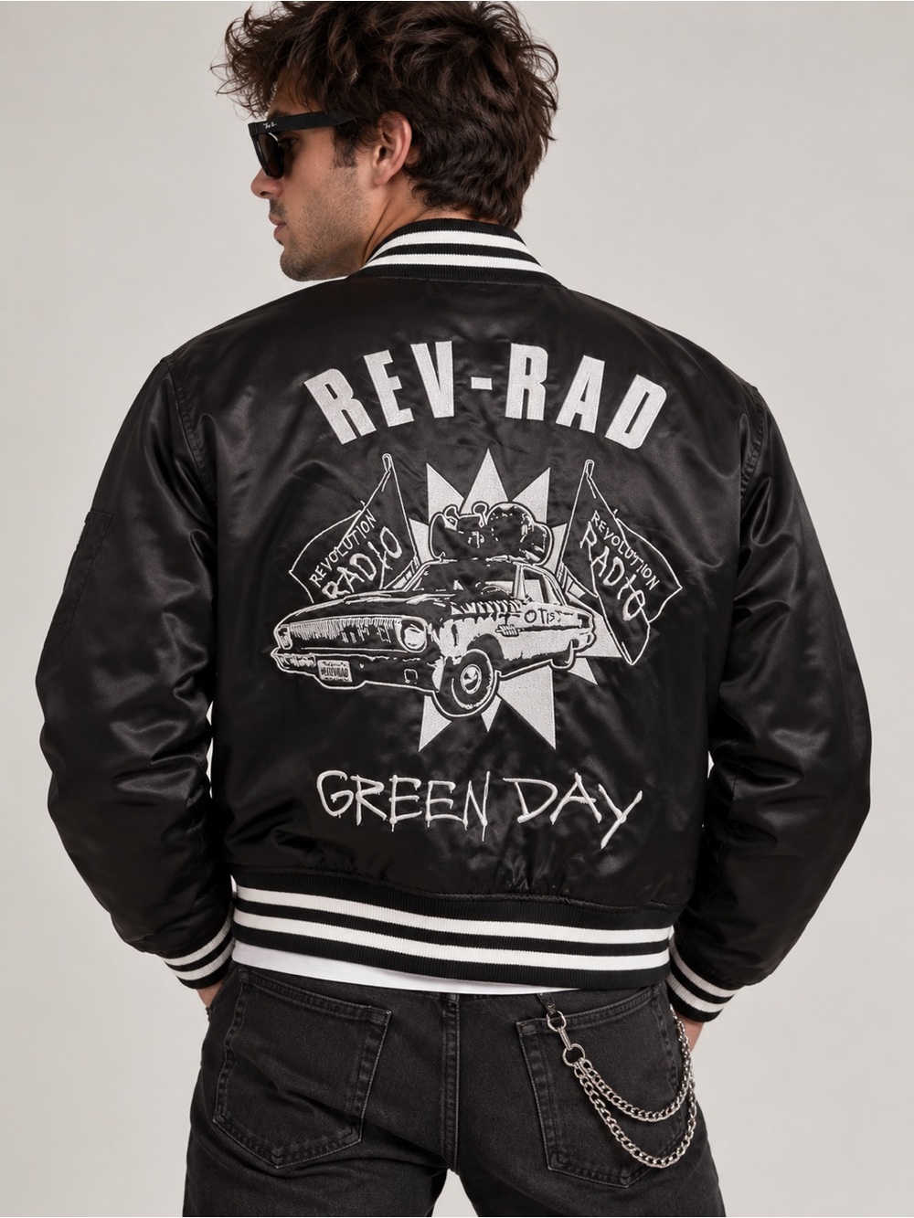 Green Day Rev Rad Revolution Radio Tour bomber jacket official merch rare